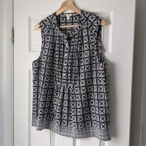 J. Crew Patterned sleeveless top